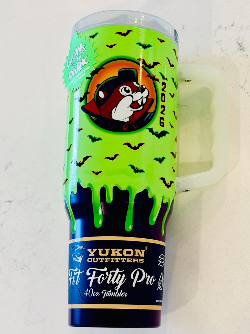 💚2026 Buc-ee’s Halloween Glow in the Dark Tumbler 40oz Brand New